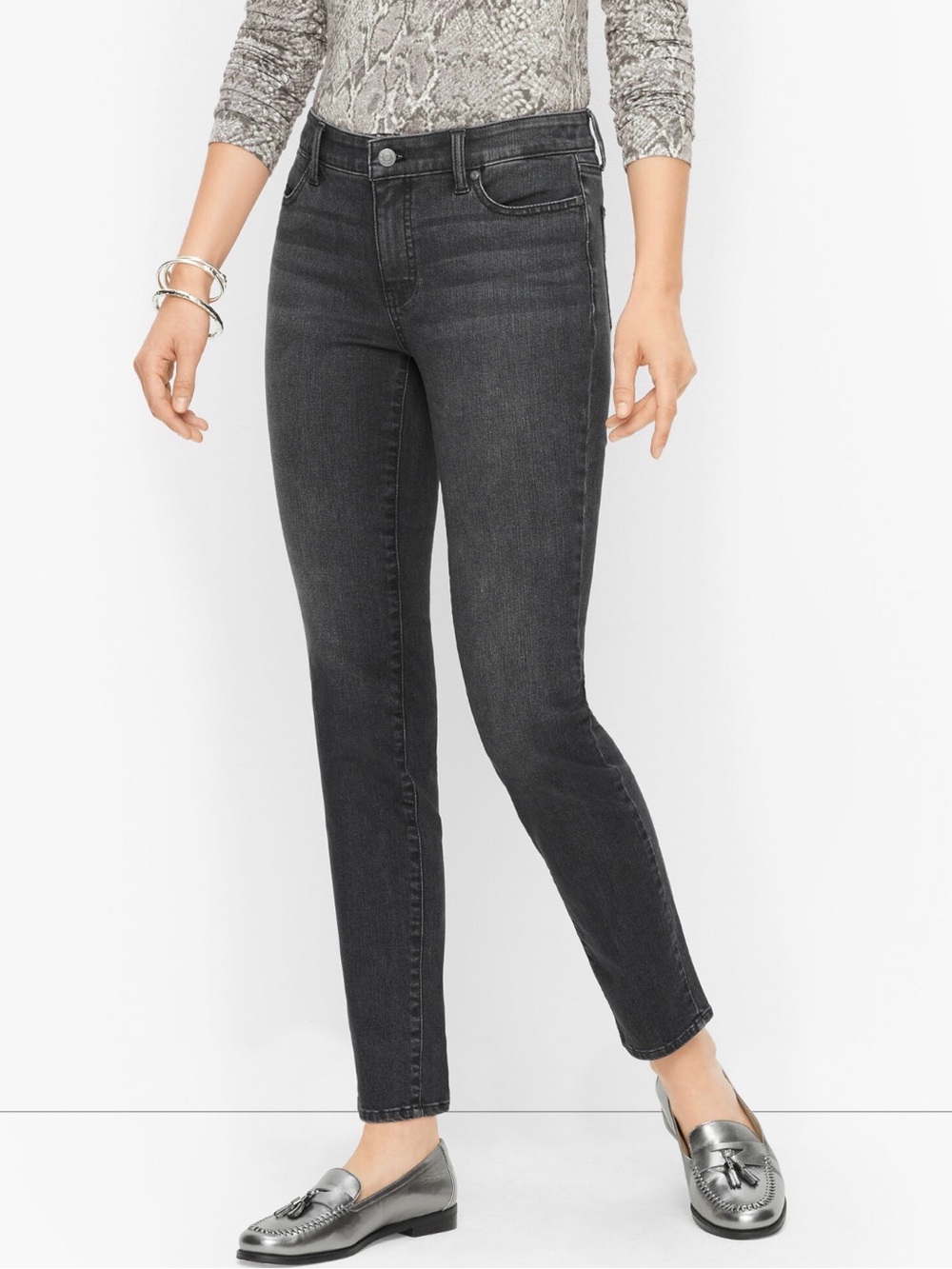 Talbots Slim Ankle Noir Jeans